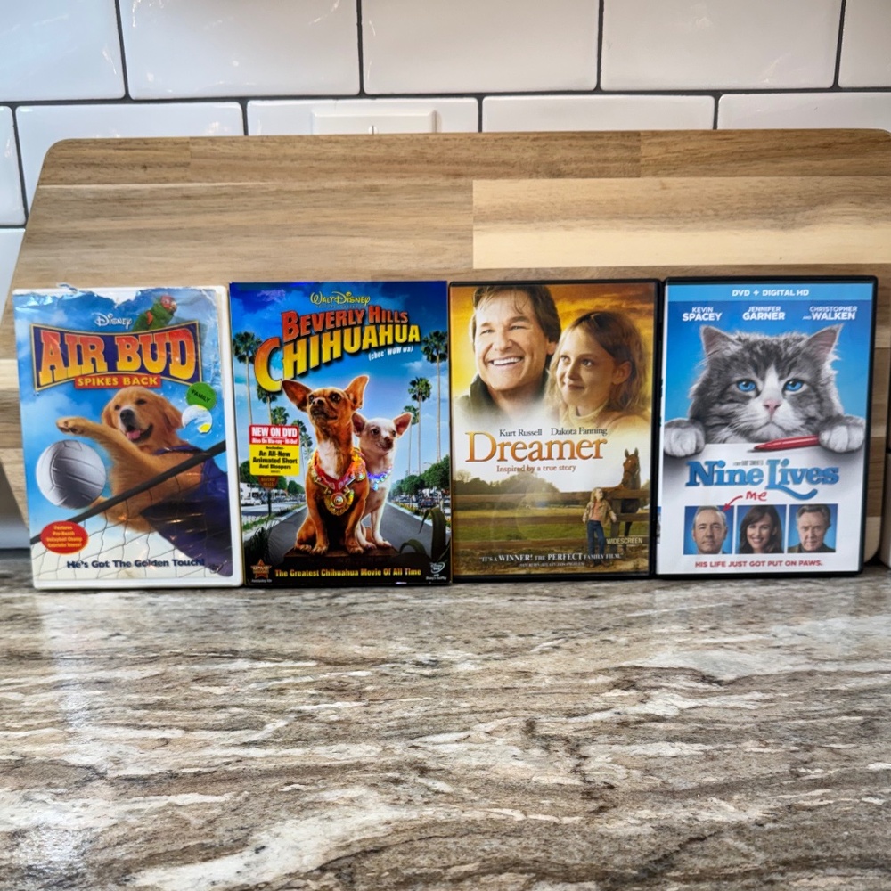 Family Animal DVD Bundle • Air Bud, Beverly Hills Chihuahua, Dreamer, Nine Lives